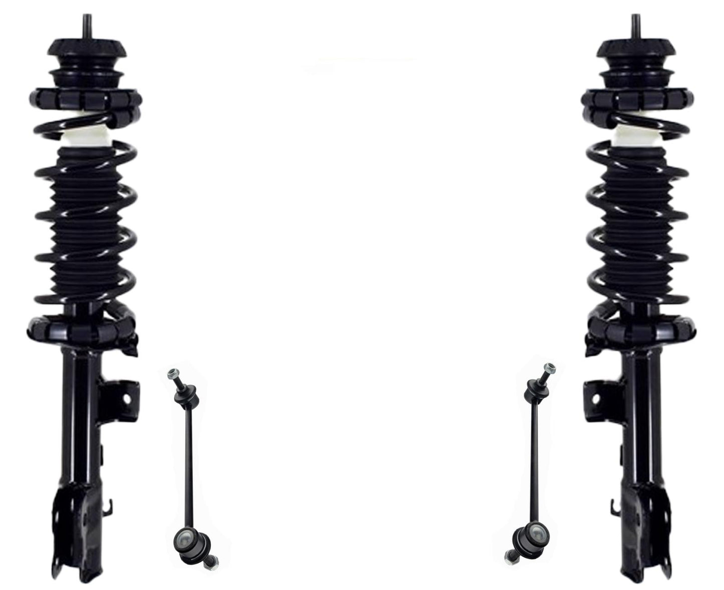 Front Complete Strut & Sway Bar Links For Nissan Versa 2020 2021 2022 2023 2024
