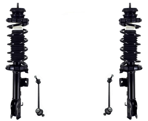Front Complete Strut & Sway Bar Links For Nissan Versa 2020 2021 2022 2023 2024