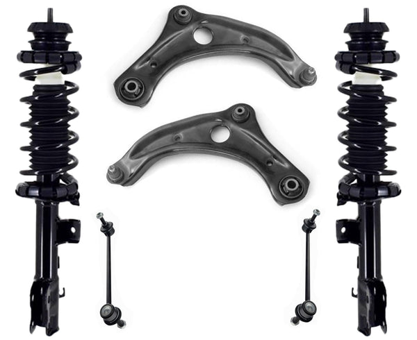 Front Complete Strut Lower Control Arms & Links For Nissan Versa 2020 2021 2024