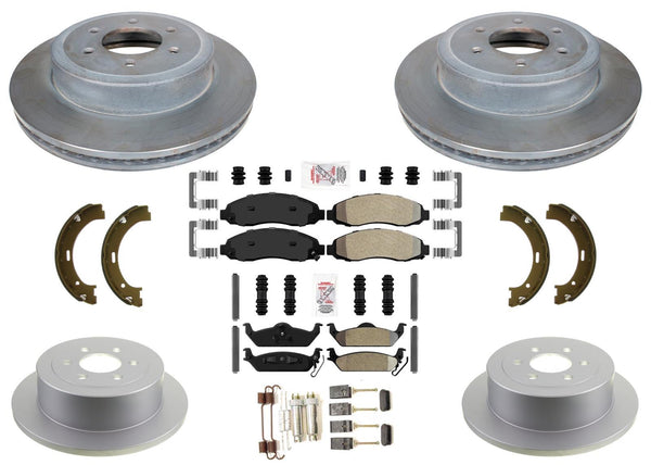 Carbon Performance Disc Brake Rotors & Pads for Dodge Dakota 2003-2004 4WD