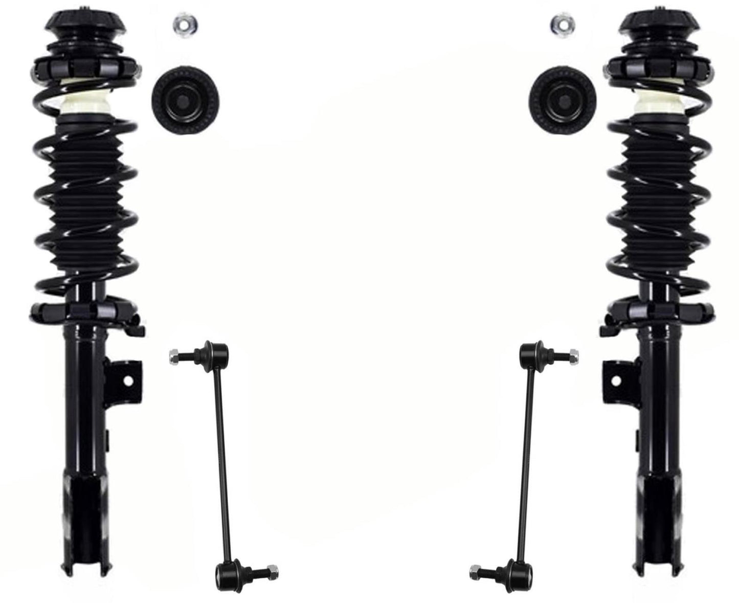 Front Complete Struts W/ Coil Spring & Links For Nissan Kicks SV SR 2021-2024