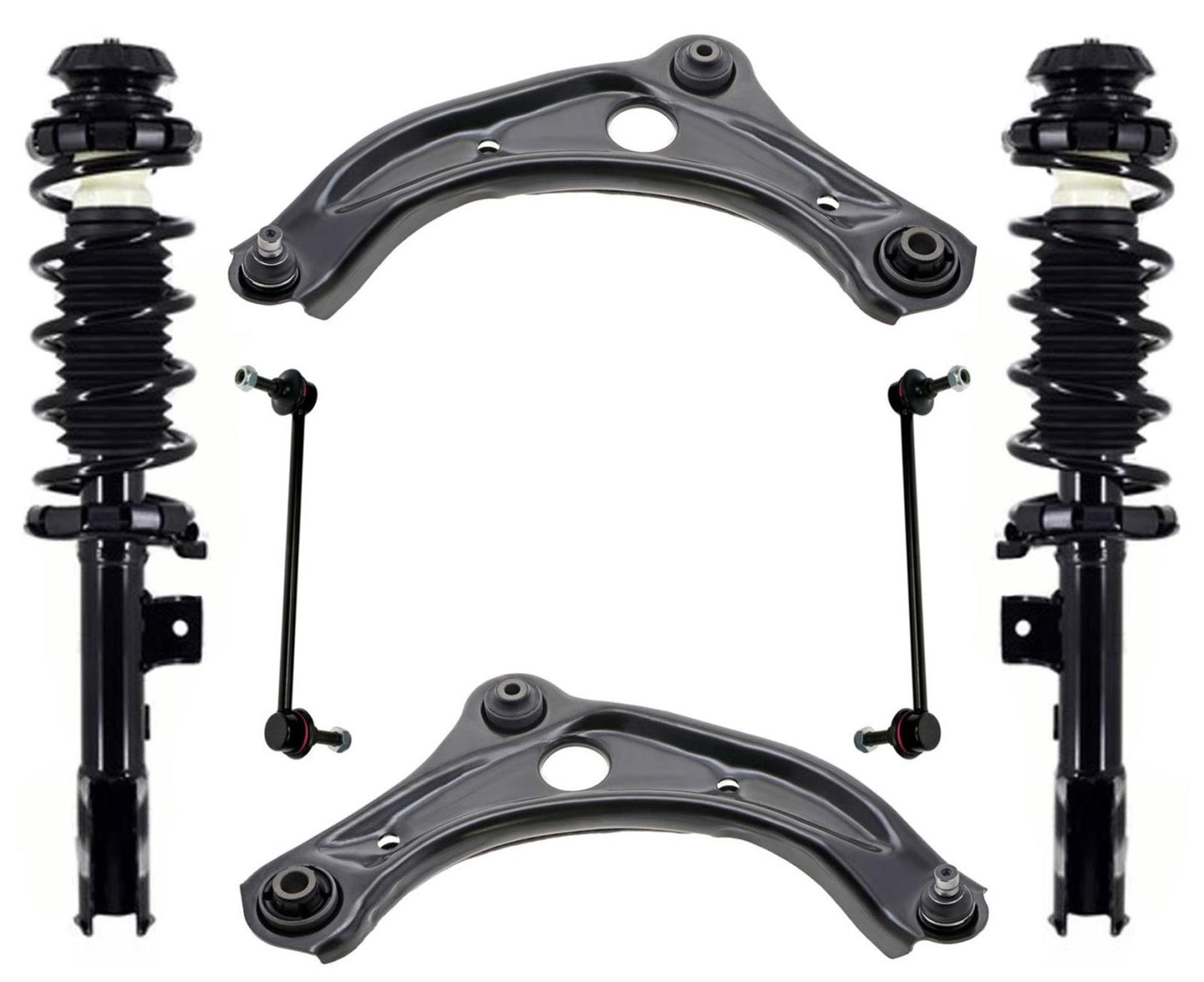 Front Struts Lower Control Arms & Links For Nissan Kicks SV SR 2021 2022 2024