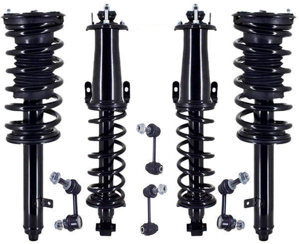 Front & Rear Struts & Links For GS350 07-11 All Wheel Drive W/O Adaptve Control