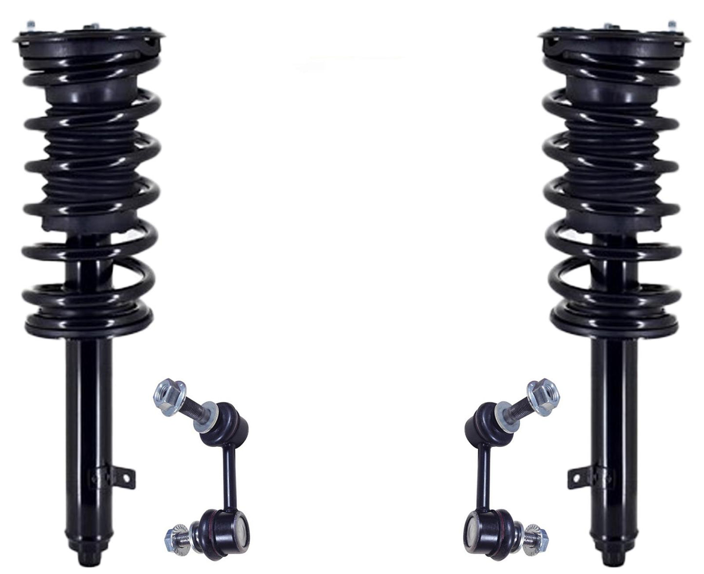 Front Struts & Links For GS350 07-11 All Whl Drve W/O Adptve Control Suspension