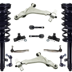 Front Struts Control Arms Tie Rods & Links For Lexus GS350 2007-11 All Whl Drve