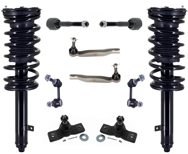 Front Struts Ball Joints Tie Rods & Links For Lexus GS350 2007-11 All Whel Drve