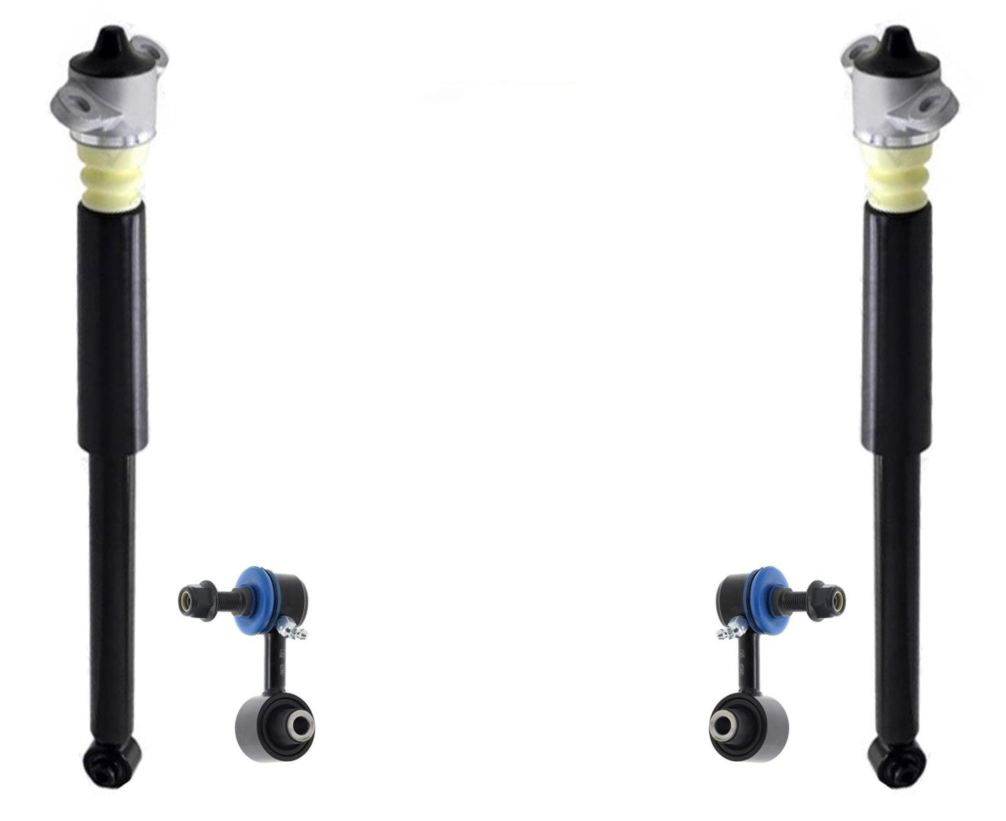 Rear Complete Shocks & Links For Hyundai Elantra 2021 2022 2024 W/ Multi-Link