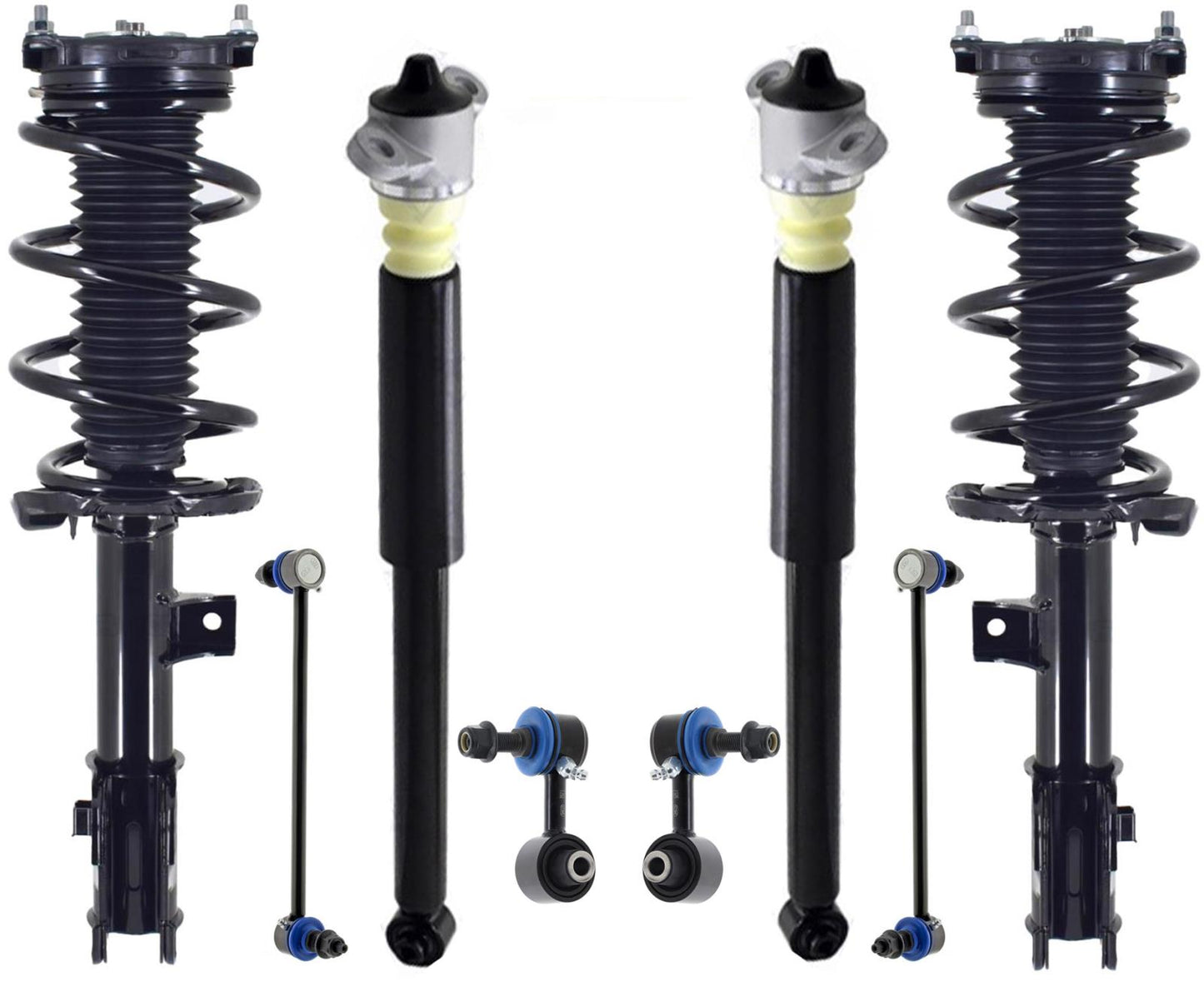 Front Struts Rear Shocks & Links For Elantra 2.0L 2021 2022 2024 W/O Multi-Link