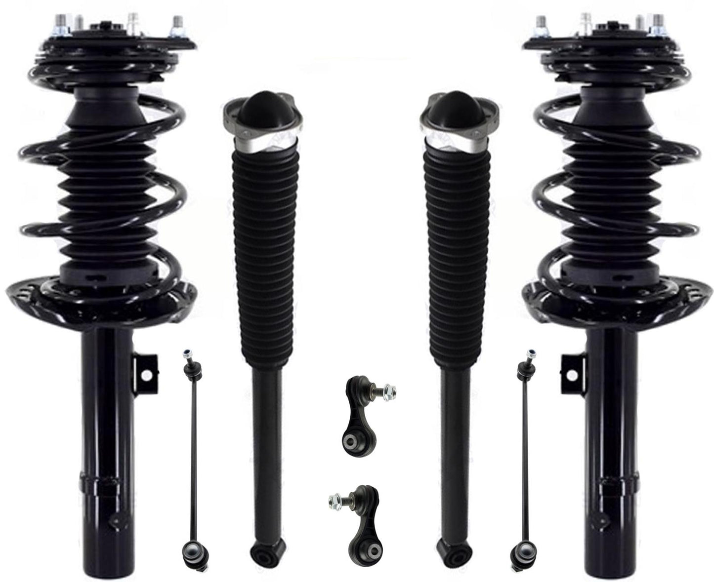 Front Struts Rear Complete Shocks & Links For Honda Civic 1.5L Hatchback 2017-21