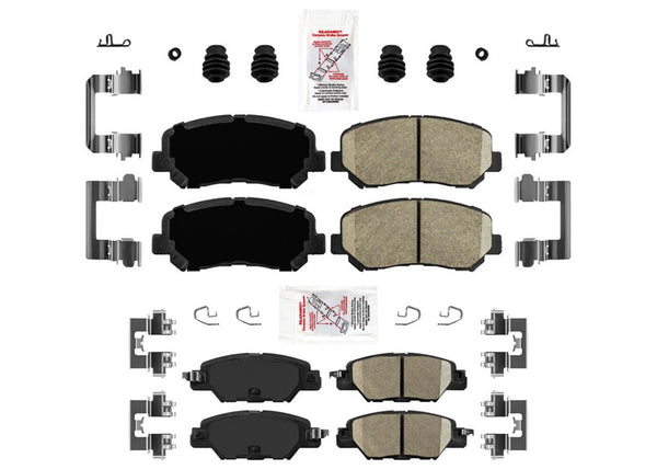 F&R Ceramic Disc Brake Pads Hardwar for Mazda CX-5 2016-2024 Natural Aspirated