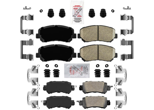 Front Rear Ceramic Disc Brake Pads Hardware for Mazda CX5 CX-5 2013 2014 2015