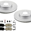 Front Coated Disc Brake Rotors & Pads Hardware for Mazda CX-5 2013 2014 2015