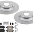 Rear Coated Disc Brake Rotors & Pads W/ Hardware for Mazda CX-5 2013 2014 2015