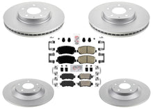 Coated Disc Brake Rotors & Brake Pads W/ Hardware for Mazda CX-5 2013 2014 2015