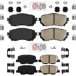 AME Front and Rear Ceramic Disc Brake Pads Hardware for Mazda 6 2014 2015