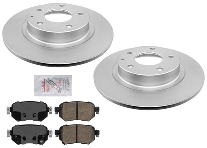 Rear Coated Disc Brake Rotors Ceramic Brake Pads Hardware For Mazda 6 2016-2018