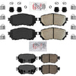 AME Front & Rear Ceramic Disc Brake Pads Hardware for Mazda 6 2016 2017 2021