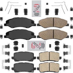 Front & Rear Ceramic Disc Brake Pads Hardware for Honda Odyssey 2018 2020 2025
