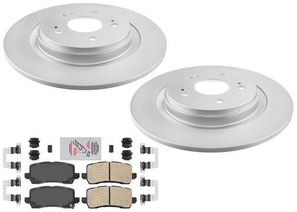 Rear Coated Disc Brake Rotors & Ceramic Brake Pads for Honda Odyssey 2018-2025