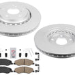 Front Coated Disc Brake Rotors & Ceramic Brake Pads for Honda Odyssey 2018-2025