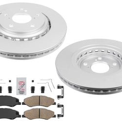 Front Coated Disc Brake Rotors & Ceramic Brake Pads for Honda Odyssey 2018-2025