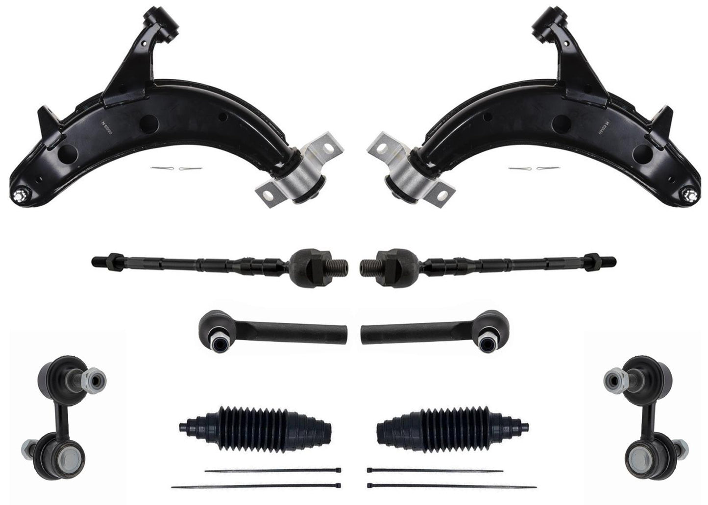 Front Lower Control Arm Ball Joints Tie Rods for Subaru Forester 2006 2007 2008