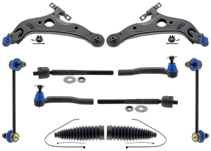 Frt Low Control Arms Ball Joint Assembly Sway Bar For Toyota Sienna 04-10 FWD