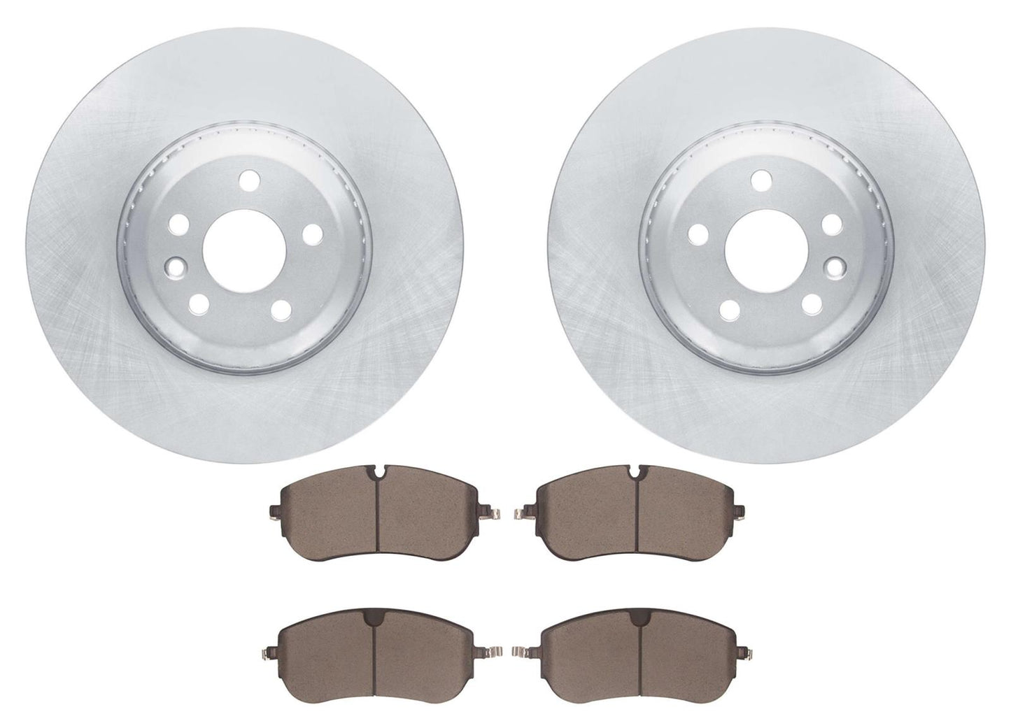 Front Coated Disc Brake Rotors & Pads for Land Rover Discovery Sport 2021-2025