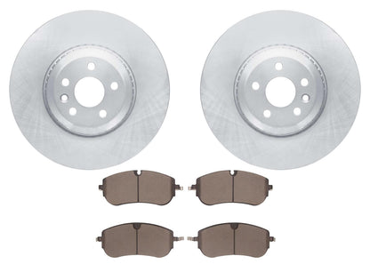 Front Coated Disc Brake Rotors & Pads for Land Rover Discovery Sport 2021-2025