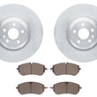 Front Coated Disc Brake Rotors & Pads for Land Rover Discovery Sport 2021-2025