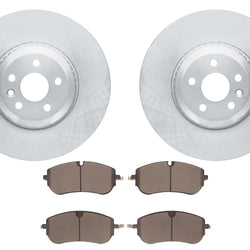 Front Coated Disc Brake Rotors & Pads for Land Rover Discovery Sport 2021-2025