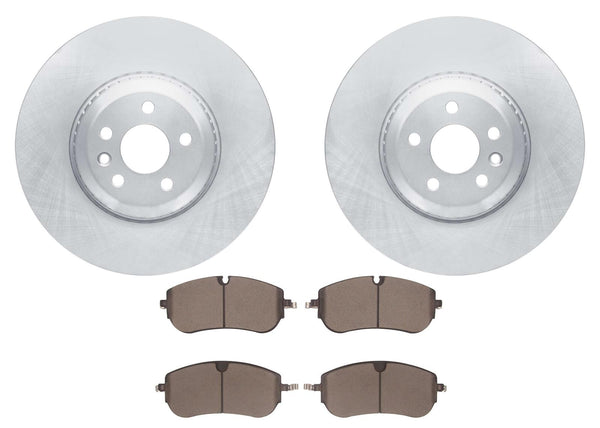 Front Coated Disc Brake Rotors & Pads for Land Rover Discovery Sport 2021-2025