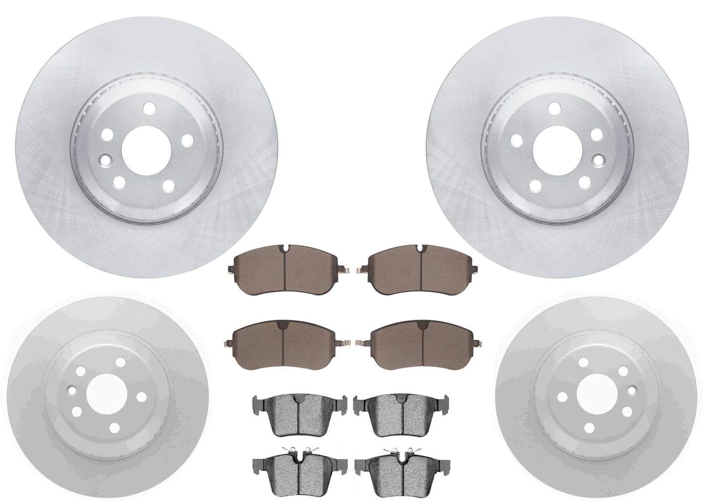 Coated Disc Brake Rotors & Brake Pads For Land Rover Discovery Sport 2021-2025