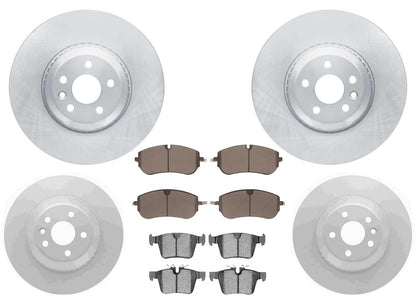 Coated Disc Brake Rotors & Brake Pads For Land Rover Discovery Sport 2021-2025