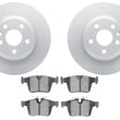Rear Disc Brake Rotors & Pads for Land Rover Discovery Sport 2020 300MM Solid