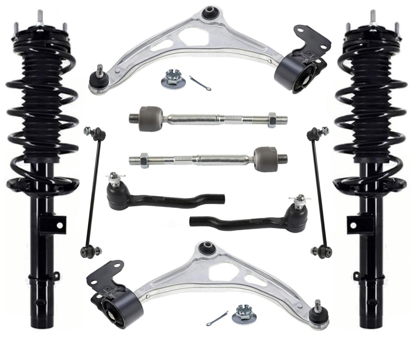 Front Struts Lower Control Arms Tie Rods & Links For Honda Odyssey 2018-2024