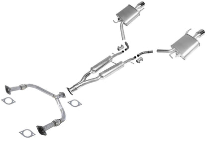 Front Pipe Y Pipe & Rear Muffler For 09-13 All Wheel Drive 4 Door Infiniti G37X - Photo 1