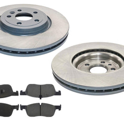 Front Coated 325MM Disc Brake Rotors & Pads for Jaguar F-Pace 2017-2020 2.0L