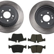 Rear Coated 325MM Disc Brake Rotors & Pads for Jaguar F-Pace 2017-2020 2.0L