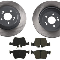 Rear Coated 325MM Disc Brake Rotors & Pads for Jaguar F-Pace 2017-2020 2.0L