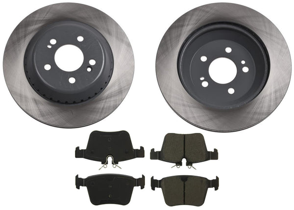 Rear Coated 325MM Disc Brake Rotors & Pads for Jaguar F-Pace 2017-2020 2.0L