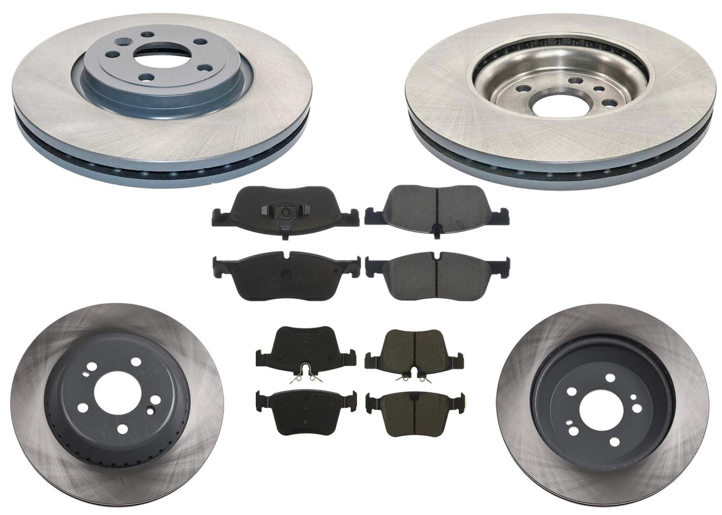 325MM Coated Disc Brake Rotors & Pads for Jaguar F-Pace 2017-2020 2.0L