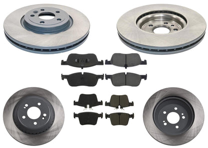 325MM Coated Disc Brake Rotors & Pads for Jaguar F-Pace 2017-2020 2.0L