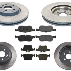 325MM Coated Disc Brake Rotors & Pads for Jaguar F-Pace 2017-2020 2.0L