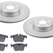 Rear Coated Disc Brake Rotors & Pads for Volvo XC90 21-24 320MM Smaller Rotor