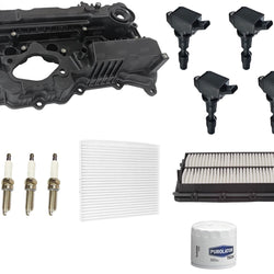 Valve Cover Coils Spark Plugs & Filters For Hyundai Santa Fe 2.0L Turbo 2017-18