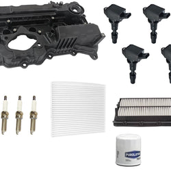 Valve Cover Ignition Coils Spark Plugs & Filters For Santa Fe Sport 2.4L 17-18