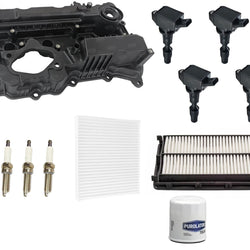 Valve Cover Ignition Coils Spark Plugs & Filters For Sonata 2.4L 2015 2016 2019