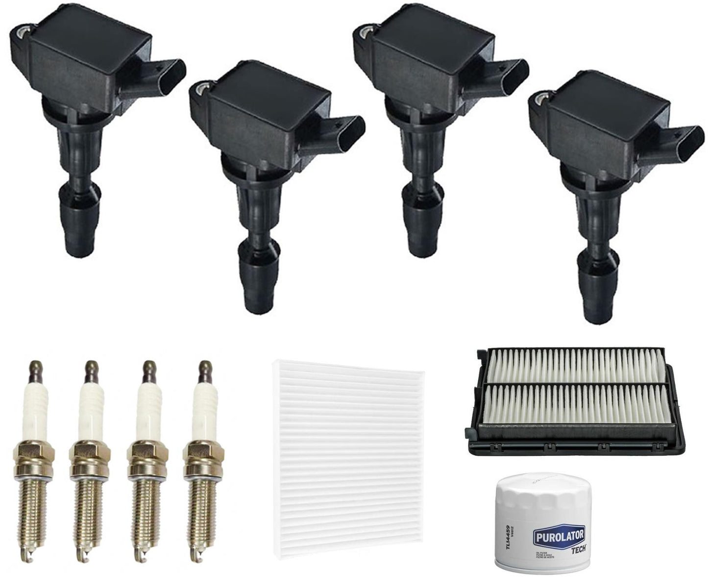 Ignition Coils Spark Plugs & Filters For Hyundai Sonata 2.0L Turbo 2015-2019