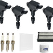 Ignition Coils Spark Plugs & Filters For Hyundai Sonata 2.0L Turbo 2015-2019